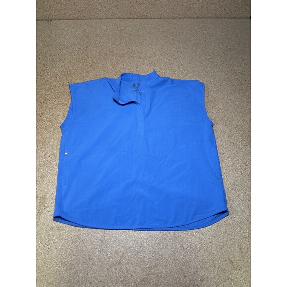 Figs Tops - Figs Rafaela Oversized Scrub Top Blue Size Medium WXXSW1003 I3